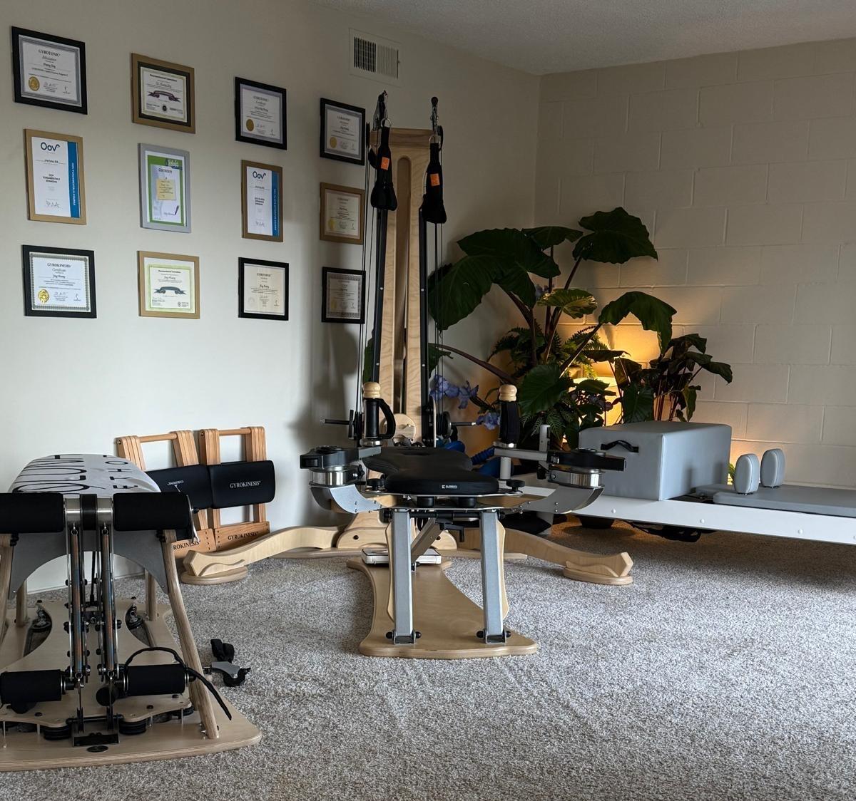 Soluna Method studio with Gyrotonic and Pilates equipment
